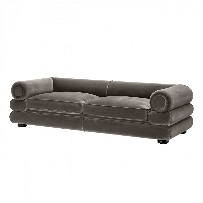 Диван Eichholtz Sofa Coachella Серый Черный Диван Eichholtz Sofa Coachella Серый Черный в Костроме | Loft Concept