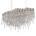 Люстра подвесная с металлическими цепочками и изогнутыми металлическими дугами 72 см Atlantis Chain варинант исполнения - 7 | Loft Concept в Костроме