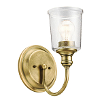 Бра с прозрачным стеклянным абажуром в форме цилиндра Kichler варинант исполнения - 12 | Loft Concept в Костроме