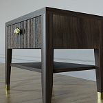 Прикроватная тумбочка с ящиком Elsa Dreams Walnut варинант исполнения - 3 | Loft Concept в Костроме