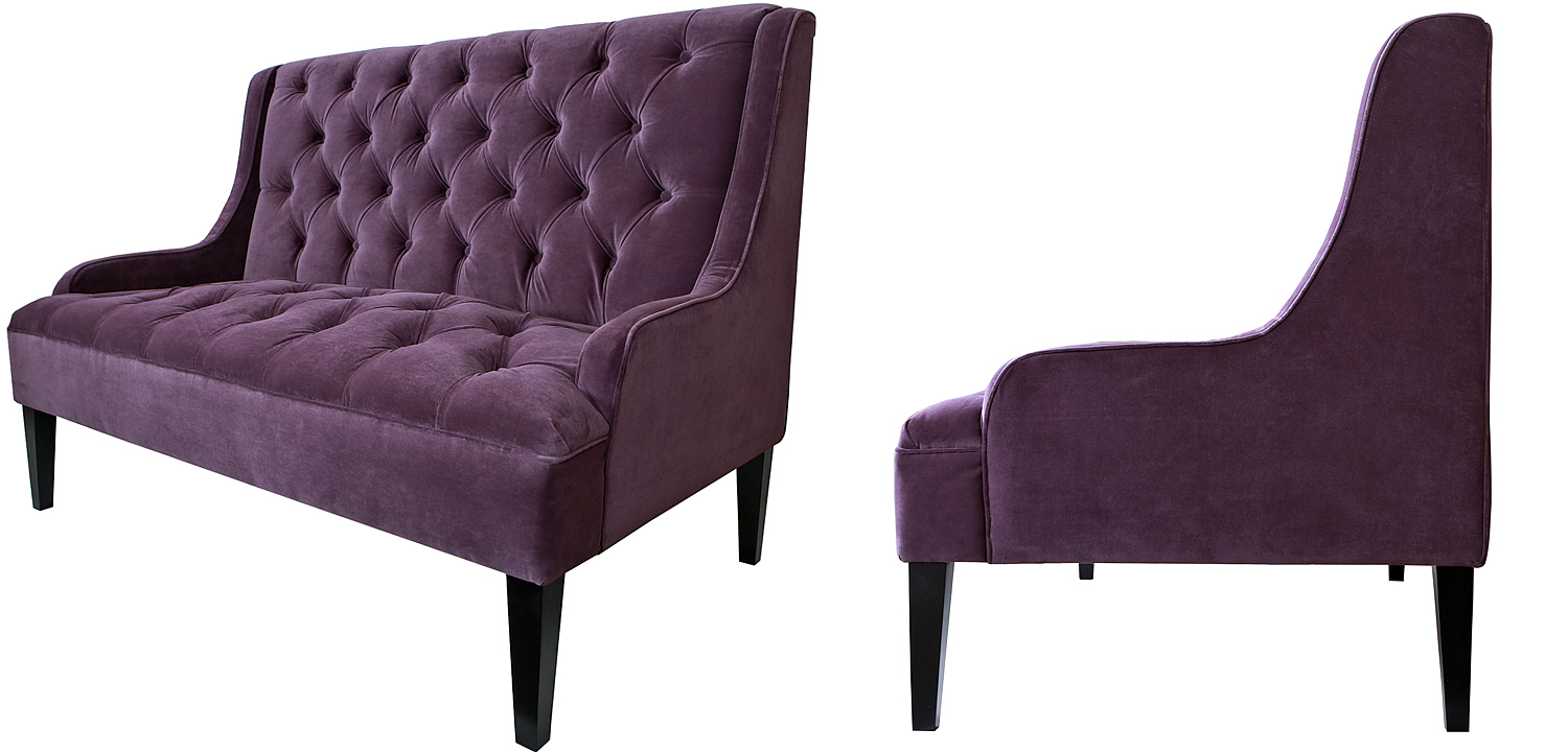 Диван Folket Sofa velour violet Диван Folket Sofa velour violet - Loft-Concept в Костроме