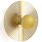 Бра в виде металлического диска Amadis Gold Wall Lamp варинант исполнения - 1 | Loft Concept в Костроме
