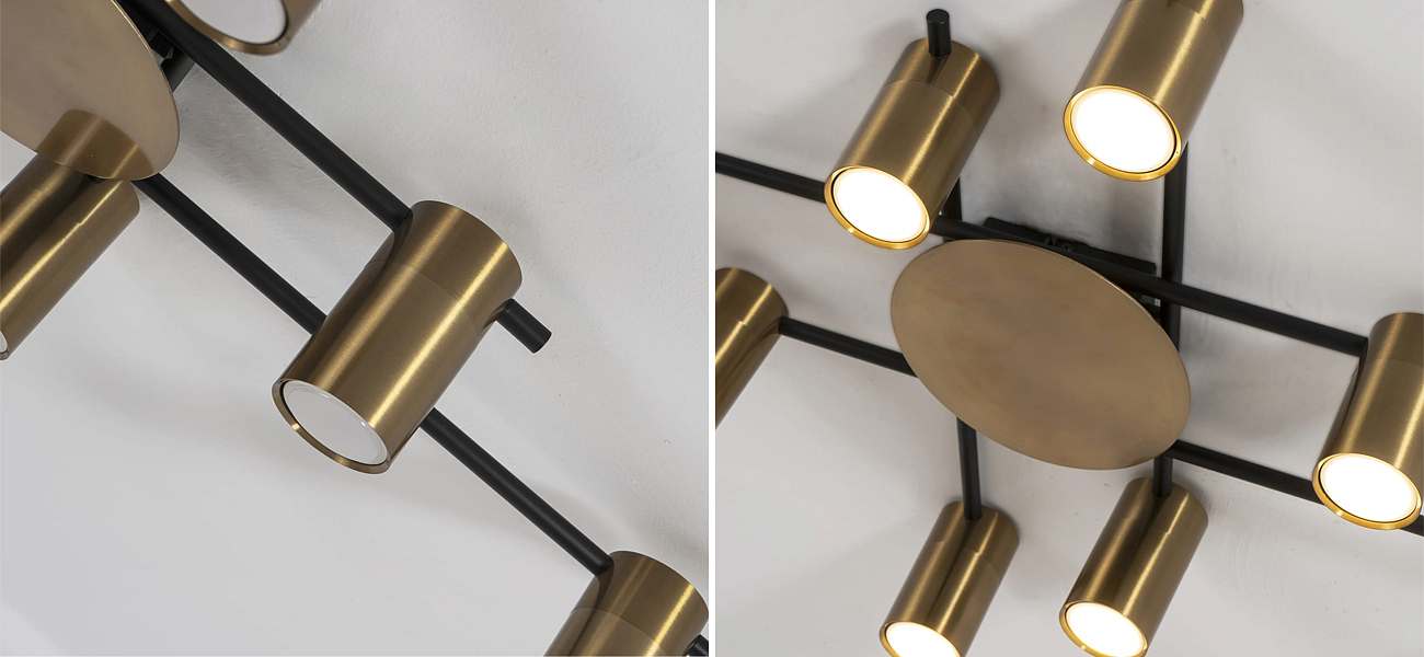 Потолочный светильник Tribes Chandelier Gold Потолочный светильник Tribes Chandelier Gold - Loft-Concept в Костроме