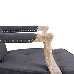 Кресло Aubrey Classical Armchair dark grey velour варинант исполнения - 5 | Loft Concept в Костроме