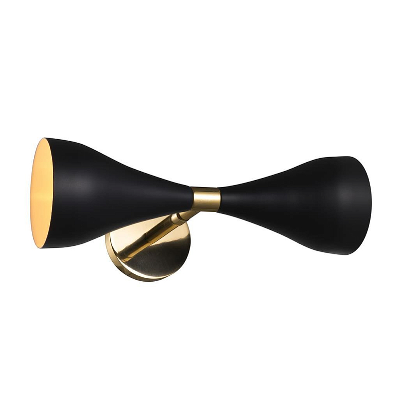 Бра Wall Lamp Cordero Black Черный Латунь Бра Wall Lamp Cordero Black Черный Латунь в Костроме | Loft Concept