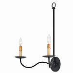 Бра настенное черное с 2-мя лампами Candle Sleeves варинант исполнения - 2 | Loft Concept в Костроме