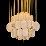 Люстра с овальными подвесками из натурального камня Spatial Composition варинант исполнения - 2 | Loft Concept в Костроме