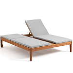 Шезлонг двухместный из эвкалипта Sunset варинант исполнения - 2 | Loft Concept в Костроме