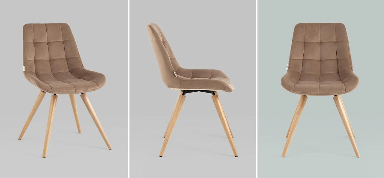 Стул NANCY Chair Велюр Капучино Стул NANCY Chair Велюр Капучино - Loft-Concept в Костроме