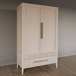 Шкаф платяной Primo с выдвижными ящиками шпон Черный дуб варинант исполнения - 3 | Loft Concept в Костроме