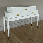 Премиальная Консоль с тремя ящиками Elsa Dreams White варинант исполнения - 1 | Loft Concept в Костроме