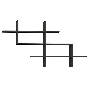 Полка фигурная подвесная цвета антрацит HALIC BOOKCASE ANTHRACITE