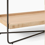 Консоль деревянной столешницей и полкой Wooden Table Top and Shelf варинант исполнения - 3 | Loft Concept в Костроме