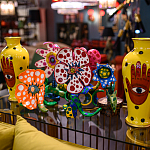 Декоративная статуэтка Yayoi Kusama Flowers that Bloom at Midnight Red варинант исполнения - 3 | Loft Concept в Костроме