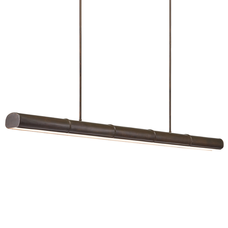 Люстра длинная линейная Long Linear Chandelier Темная бронза Люстра длинная линейная Long Linear Chandelier Темная бронза в Костроме | Loft Concept