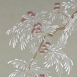 Обои ручная роспись Silk Tree Special Colourway on grey painted Xuan paper варинант исполнения - 1 | Loft Concept в Костроме