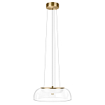 Подвесной светильник  с плоским прозрачным стеклянным плафоном Grada Light варинант исполнения - 2 | Loft Concept в Костроме