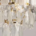 Люстра многоярусная с овальными прозрачными подвесками 28 см Harmonica варинант исполнения - 8 | Loft Concept в Костроме