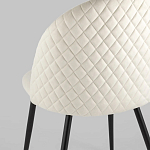 Мягкий стул в бежевом велюре Miruna Chair варинант исполнения - 6 | Loft Concept в Костроме