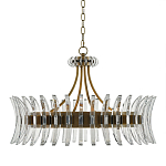 Люстра круглая с прозрачными элементами в форме полумесяца Crescent варинант исполнения - 2 | Loft Concept в Костроме