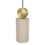 Подвесной светильник с цилиндрическим мраморным плафоном Marble square варинант исполнения - 3 | Loft Concept в Костроме