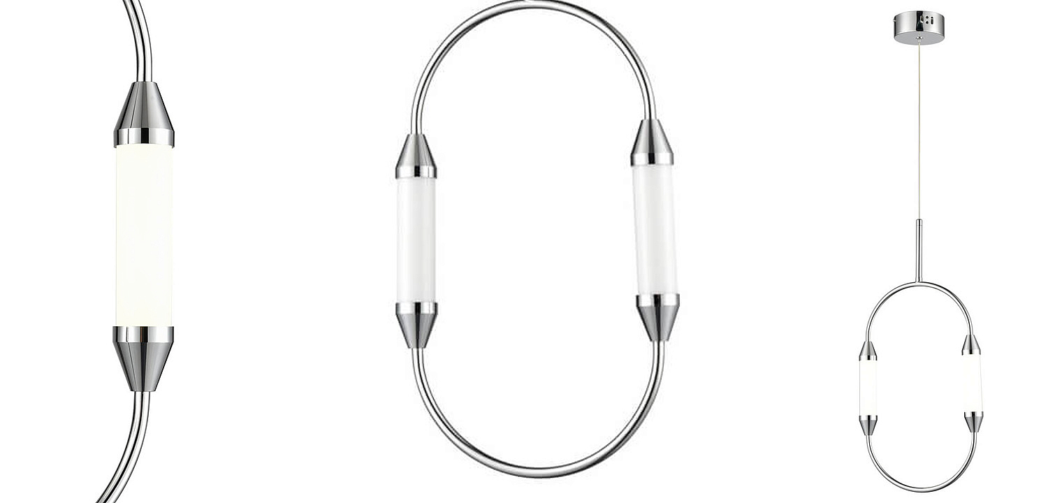 Подвесной светильник Giopato & Coombes CIRQUE Pendant Ellipse Vertical Chrome S Подвесной светильник Giopato & Coombes CIRQUE Pendant Ellipse Vertical Chrome S - Loft-Concept в Костроме