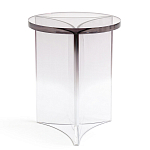 Стол журнальный круглый Acrylic Аether Smoke варинант исполнения - 3 | Loft Concept в Костроме