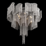 Люстра потолочная с металлическими цепочками Диаметр 99 см Atlantis Chain варинант исполнения - 3 | Loft Concept в Костроме