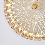 Подвесной светильник с плафоном из рельефного стекла Peony Glass Bronze  варинант исполнения - 6 | Loft Concept в Костроме