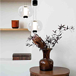 Подвесной светильник с прозрачным рифленым стеклянным плафоном Aurora Bloom варинант исполнения - 2 | Loft Concept в Костроме