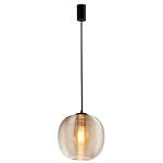 Подвесной светильник со стеклянным рельефным плафоном хром Perforated Glass 25 варинант исполнения - 2 | Loft Concept в Костроме