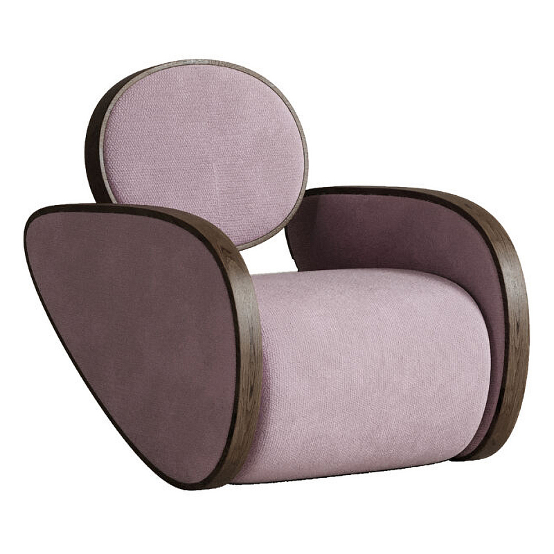 Кресло Nautilus Pink Розовый Коричневый Кресло Nautilus Pink Розовый Коричневый в Костроме | Loft Concept