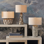 Настольная лампа с каркасом с состаренным эффектом Ancient Column варинант исполнения - 4 | Loft Concept в Костроме