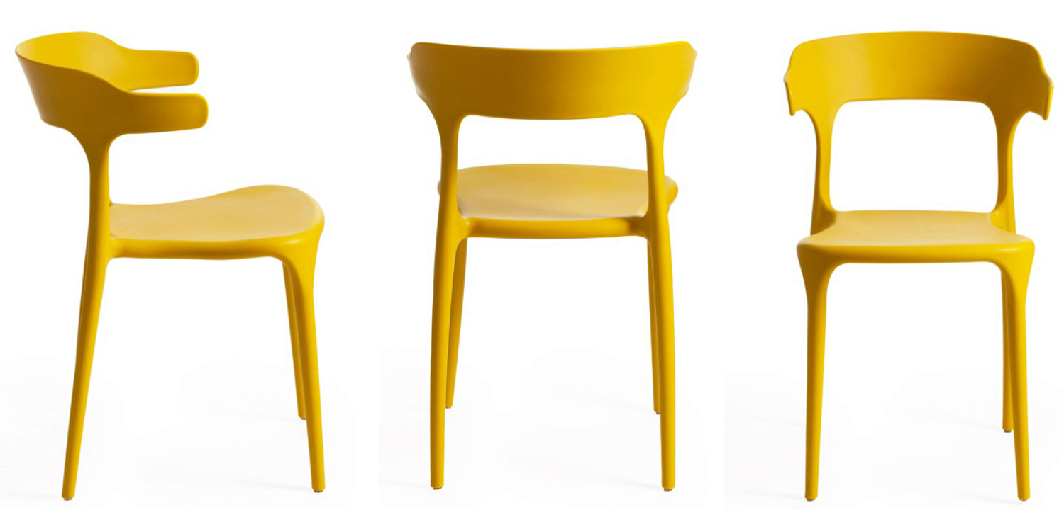 Стул Joris Yellow Plastic Стул Joris Yellow Plastic - Loft-Concept в Костроме