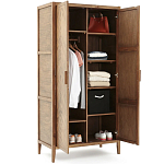 Шкаф из массива сосны с орнаментом "Ёлочка" Geometric Ornament варинант исполнения - 4 | Loft Concept в Костроме