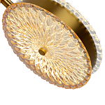  Подвесной светильник с плафонами из рельефного стекла Peony Glass Bronze Two варинант исполнения - 3 | Loft Concept в Костроме