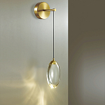 Бра с плафоном в форме капли Crystal Transparent Drop варинант исполнения - 2 | Loft Concept в Костроме