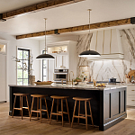 Подвесной светильник с широким куполообразным плафоном Kichler варинант исполнения - 7 | Loft Concept в Костроме