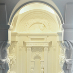 Встраиваемый в стену гипсовый светильник под покраску с колоннами и арками в античном стиле Antiquity Athena варинант исполнения - 11 | Loft Concept в Костроме