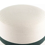 Пуф с плетеной светло-бежевой обивкой Serene Holidays варинант исполнения - 2 | Loft Concept в Костроме