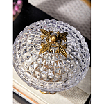 Конфетница из прозрачного рельефного стекла Eden Garden варинант исполнения - 13 | Loft Concept в Костроме