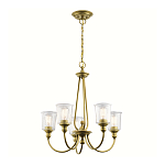 Люстра с прозрачными плафонами из пузырчатого стекла Kichler варинант исполнения - 10 | Loft Concept в Костроме