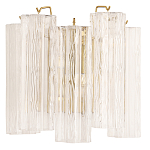 Бра с вертикальными стеклянными подвесками Hexagon Tube Light варинант исполнения - 1 | Loft Concept в Костроме