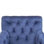 Кресло Addison Chic Armchair deep blue velour варинант исполнения - 4 | Loft Concept в Костроме