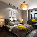 Подвесной светильник с белыми изящными декоративными лепестками Volumetric Petal Lamp варинант исполнения - 6 | Loft Concept в Костроме