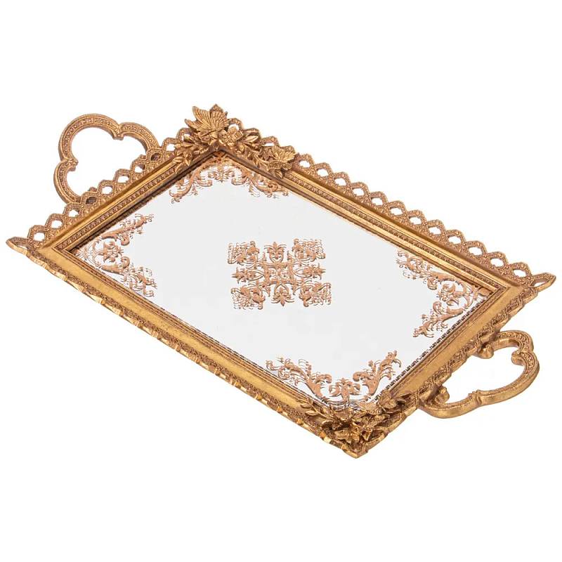 Поднос декоративный бронзовый Mirror Surface Bronze Бронза Поднос декоративный бронзовый Mirror Surface Bronze Бронза в Костроме | Loft Concept
