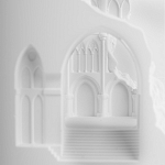 Встраиваемый в стену гипсовый светильник под покраску с эффектом разрушенной стены Antiquity Athena варинант исполнения - 8 | Loft Concept в Костроме