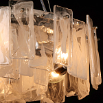 Люстра круглая с подвесными прямоугольными пластинами из стекла Glacier Panels варинант исполнения - 5 | Loft Concept в Костроме