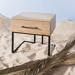 Тумба прикроватная с ящиком в стиле лофт Urban Style Space 2 варинант исполнения - 6 | Loft Concept в Костроме