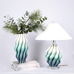 Настольная лампа с абажуром Green Wave варинант исполнения - 2 | Loft Concept в Костроме